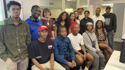 Photo of All competition Participants with Lisa Seymour and Meriam Kakuwaezi