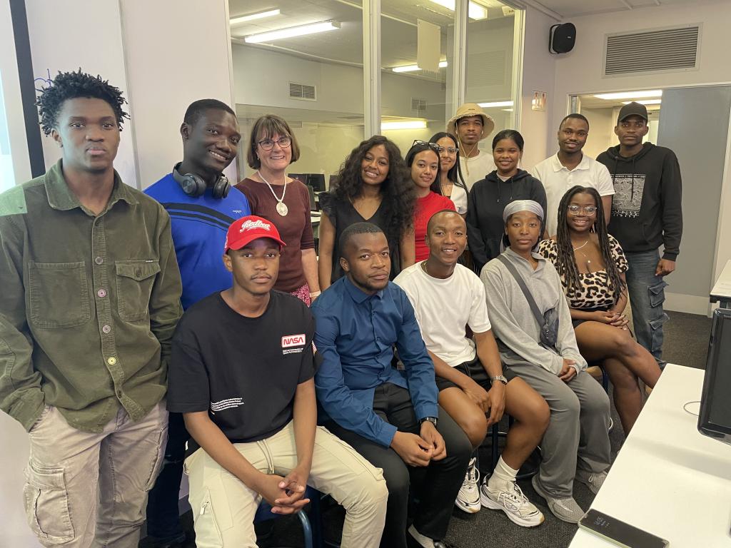 Photo of All competition Participants with Lisa Seymour and Meriam Kakuwaezi