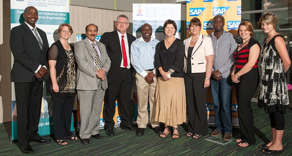University of Pretoria’s ESEFA partnership kick-off event. Attendees posing.